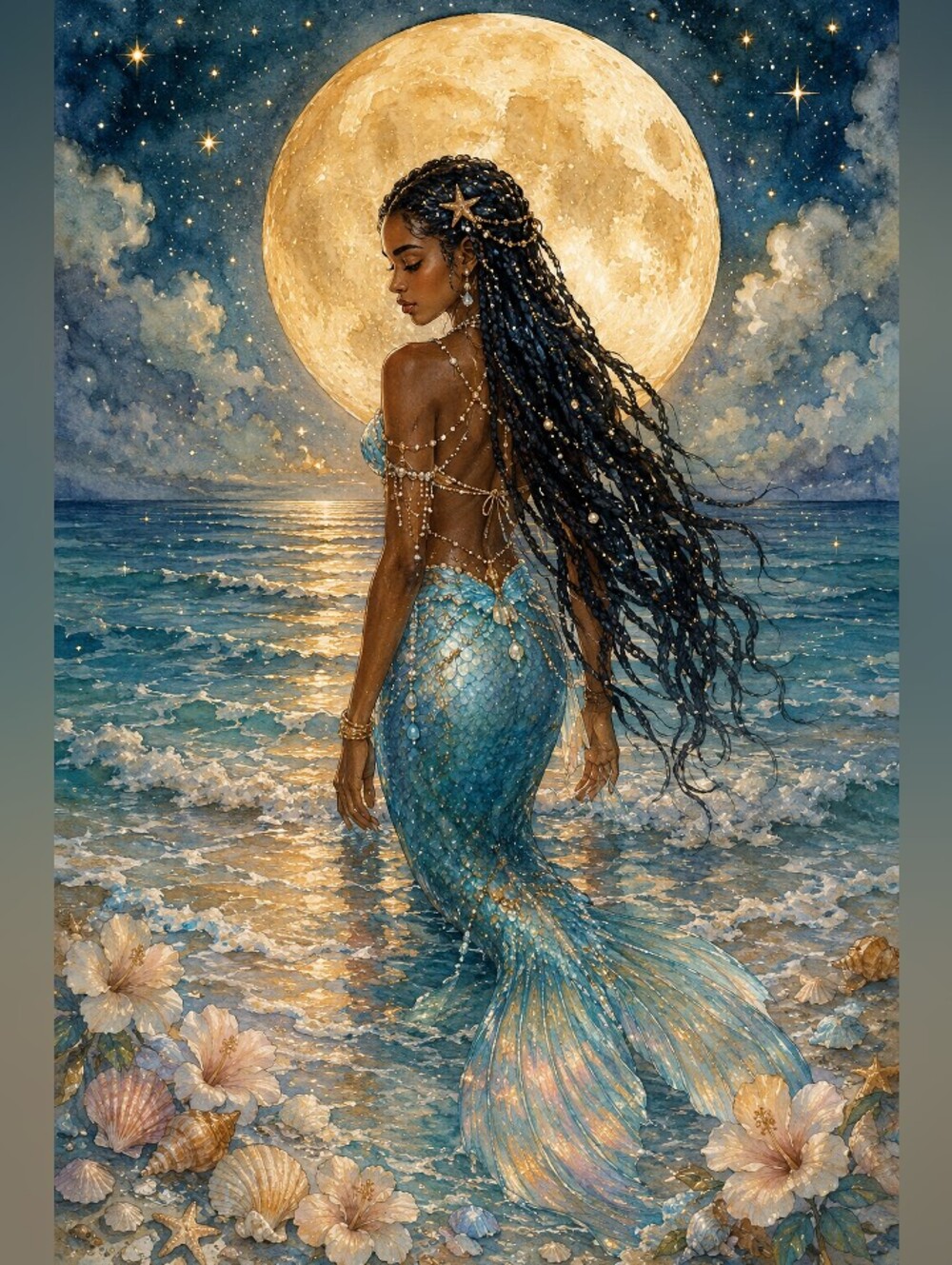 Beautiful Mermaid Print